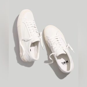 Madewell Sidewalk Leather Low-Top Sneakers